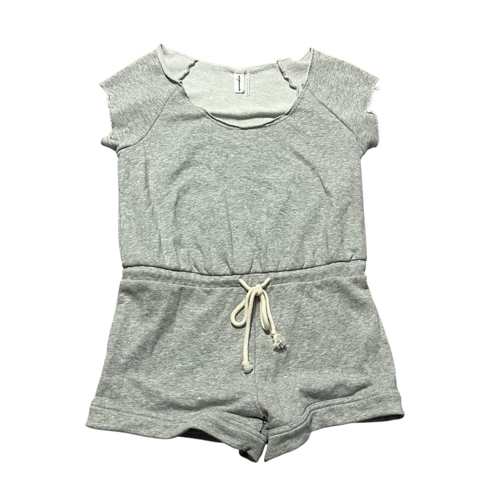 Urban Outfitters Out from Under Light Gray Romper Size Medium Drawstring Waist